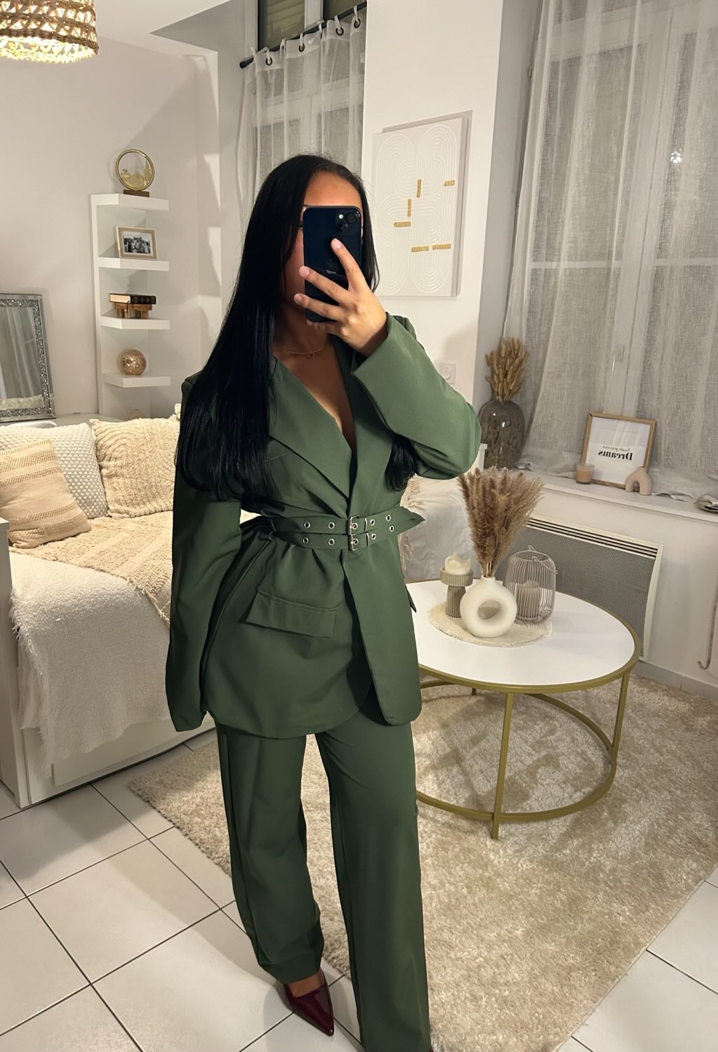 Ensemble blazer ANAE - Kaki