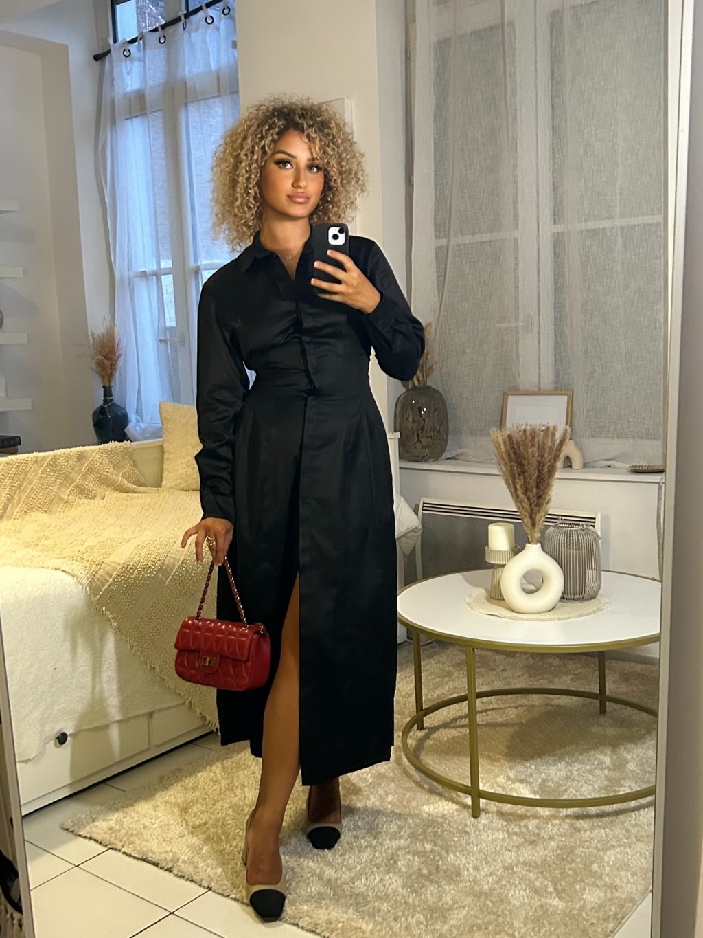 Robe chemise IRINA - Noir
