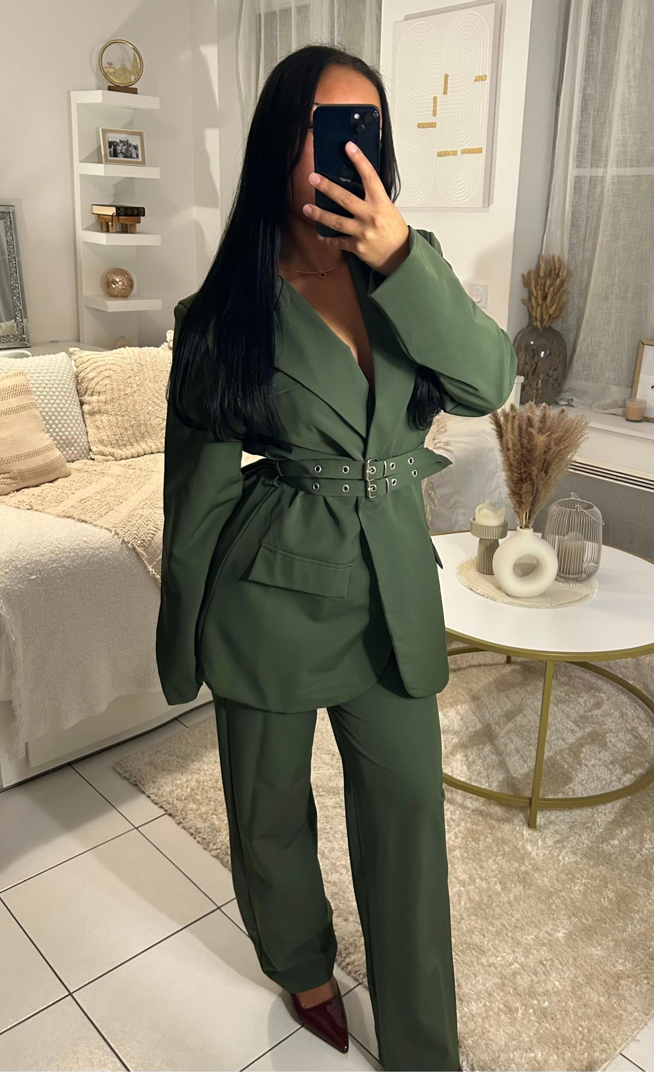 Ensemble blazer ANAE - Kaki