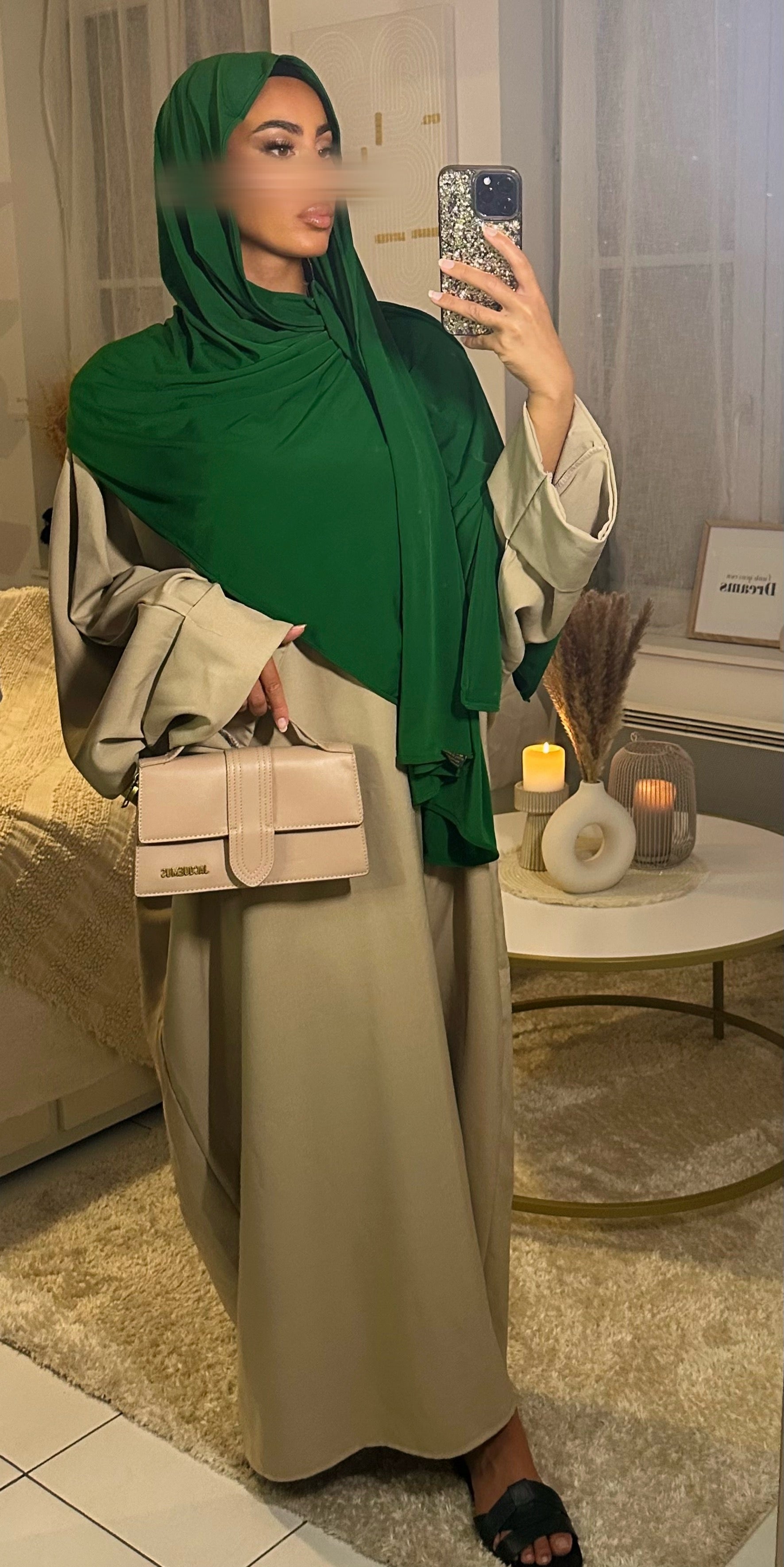 Abaya SAFIA - Beige clair