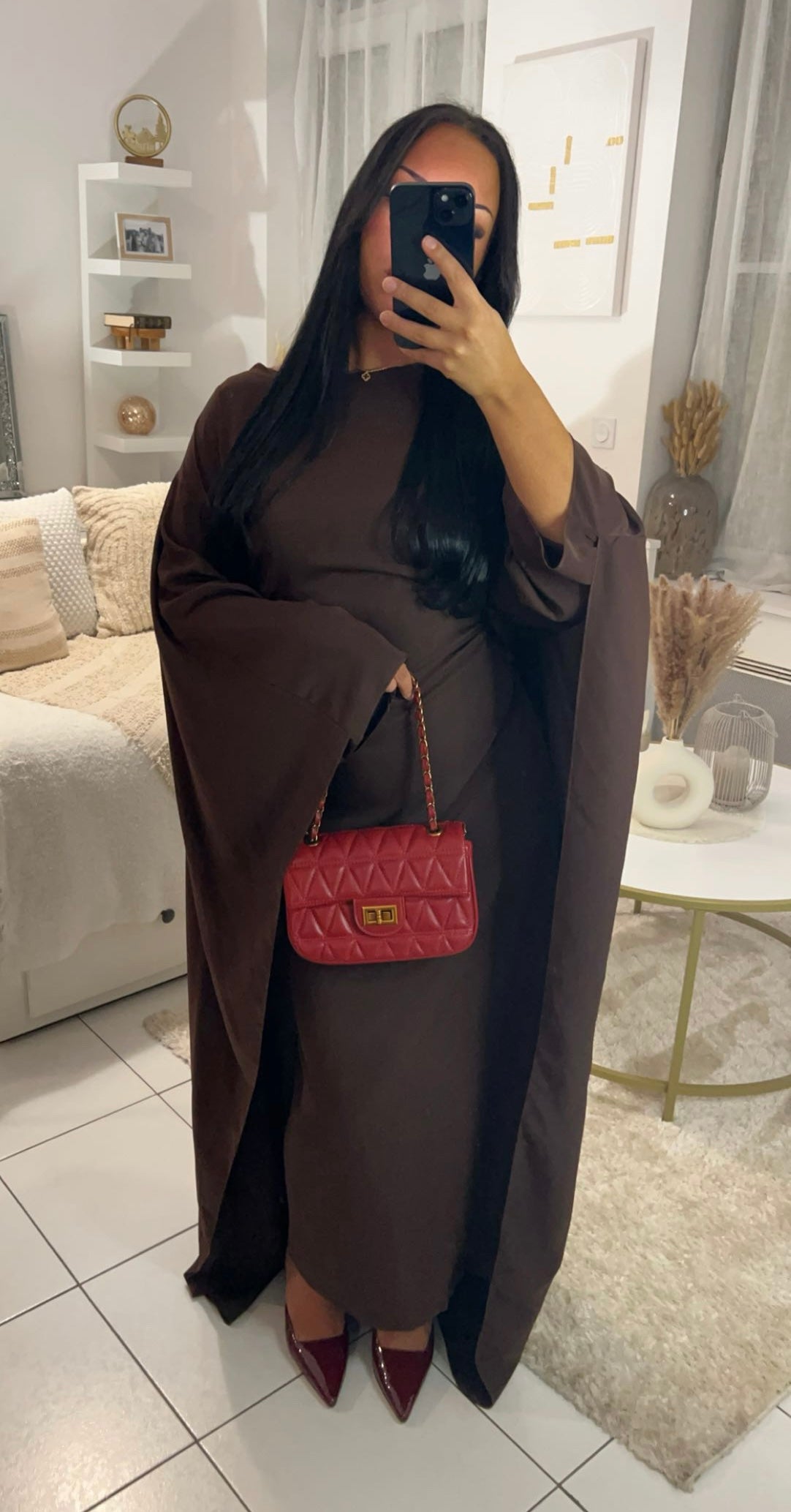 Abaya cape ARIA - Marron