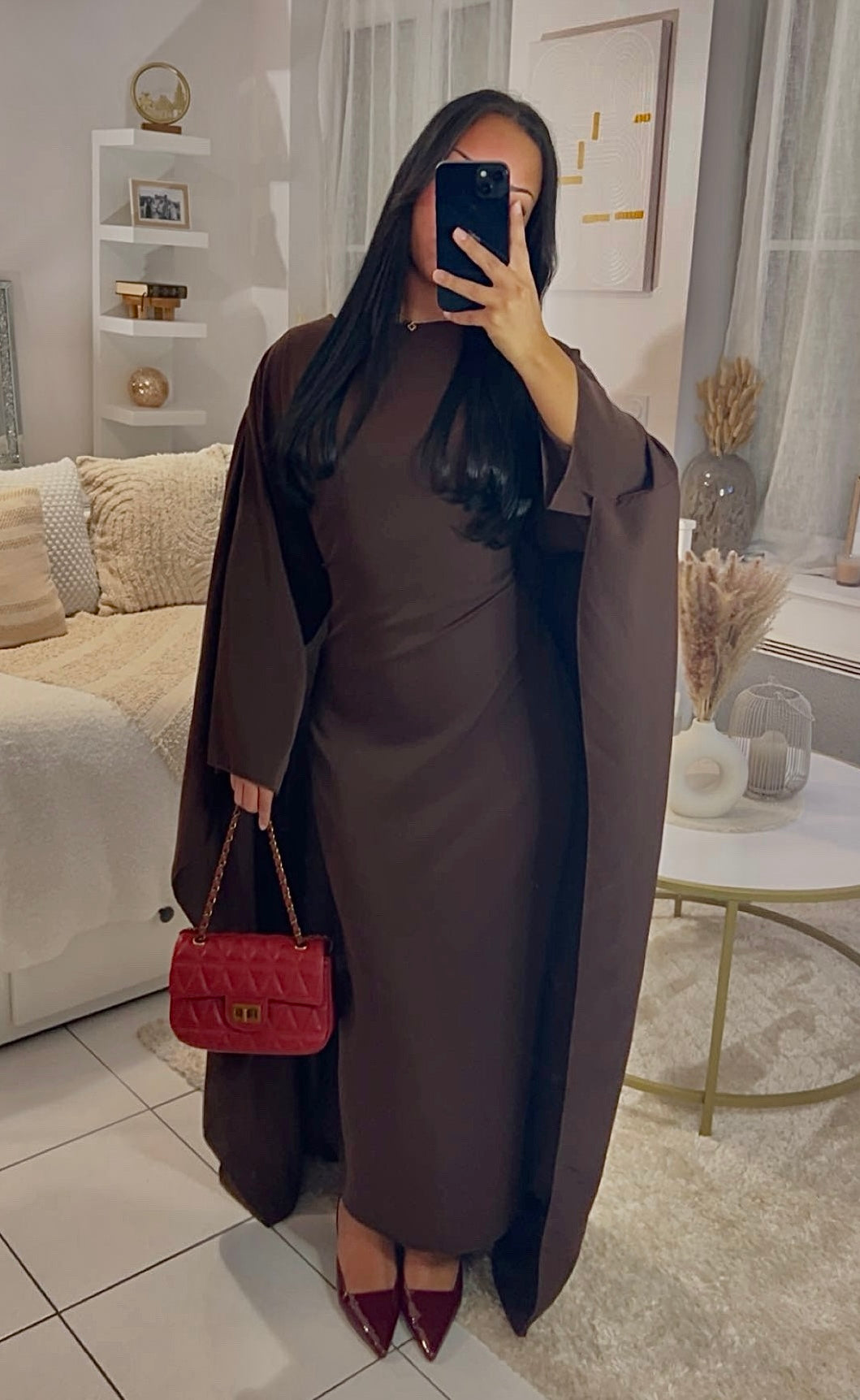 Abaya cape ARIA - Marron