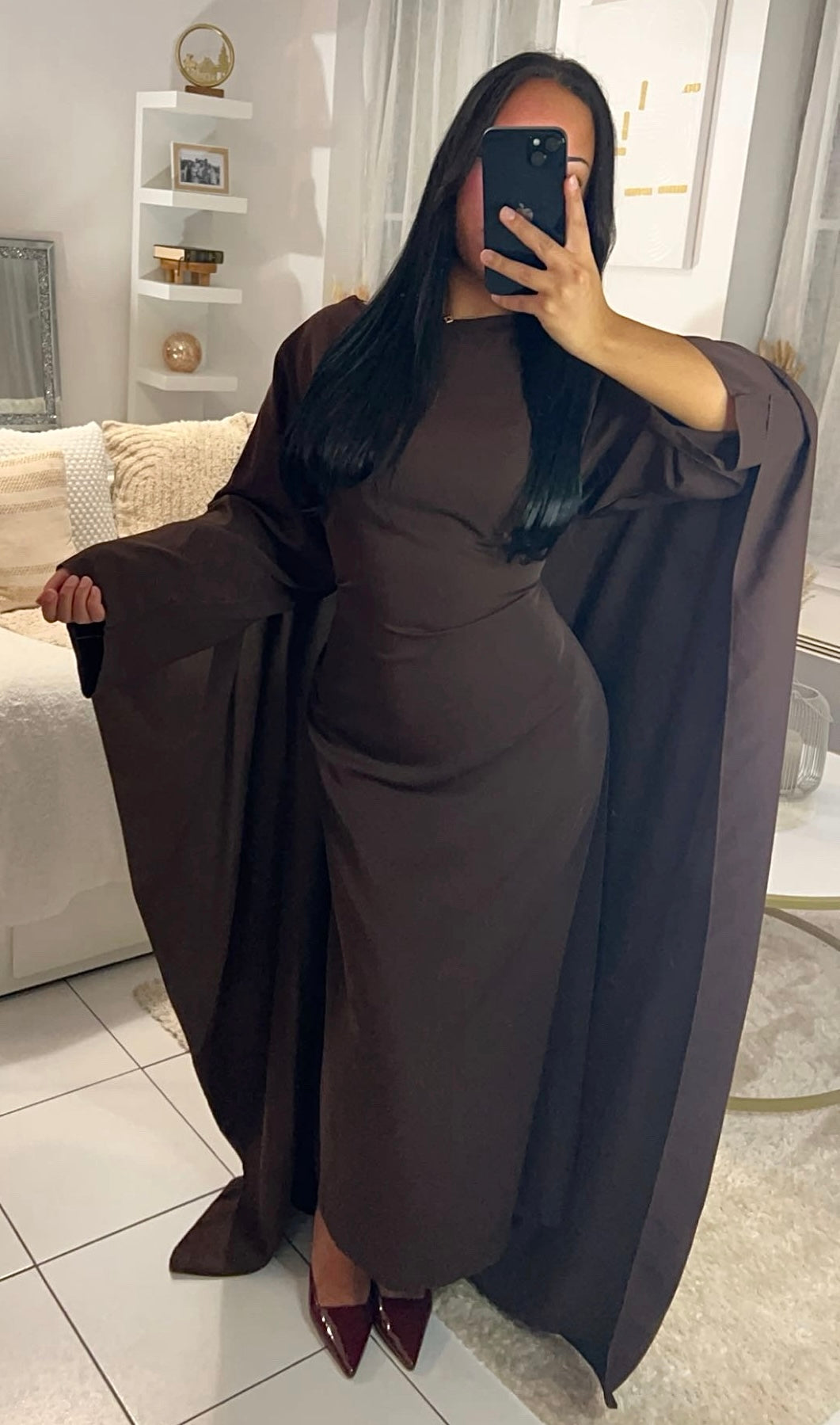 Abaya cape ARIA - Marron