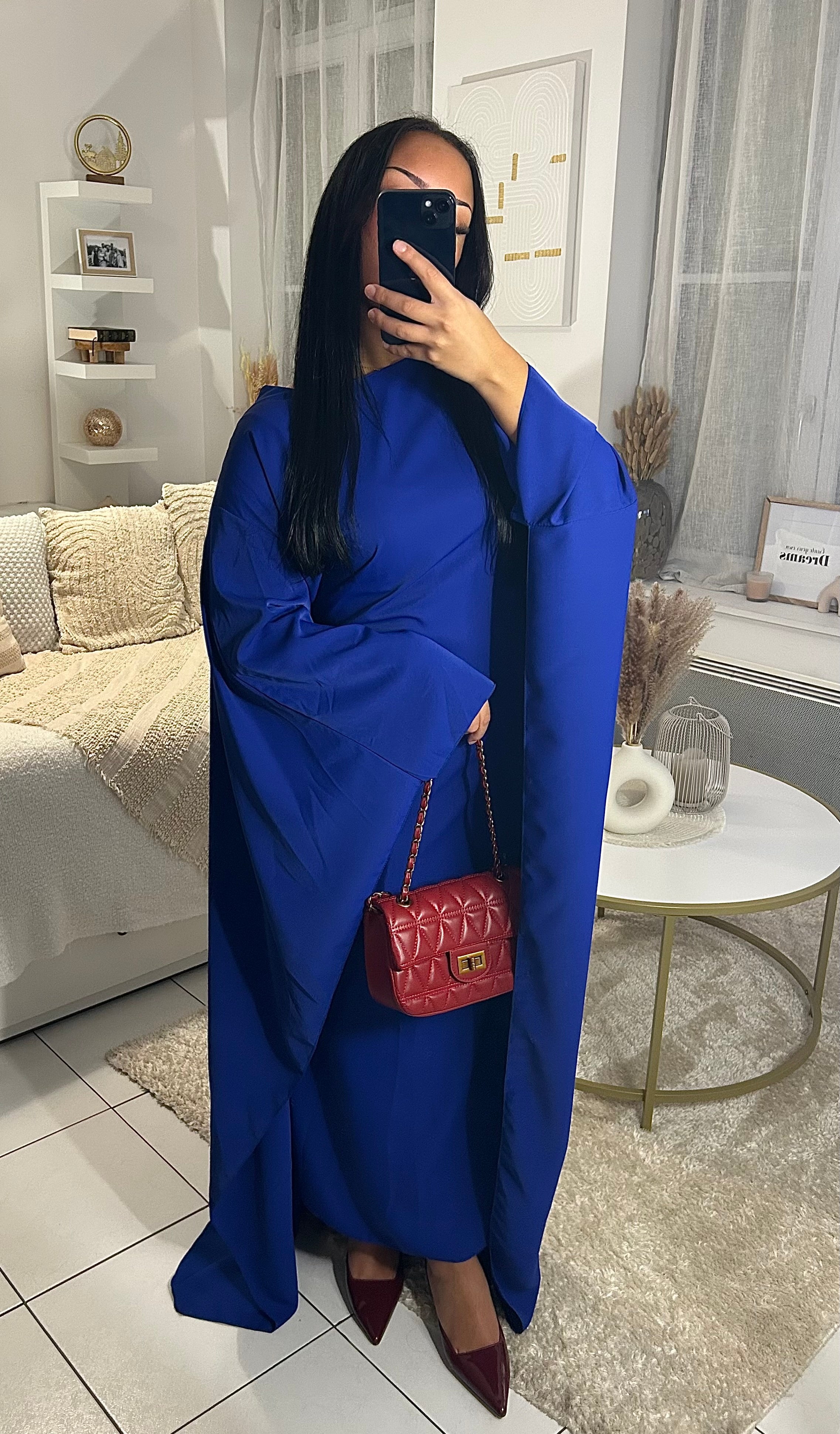 Abaya cape ARIA - Bleu royal