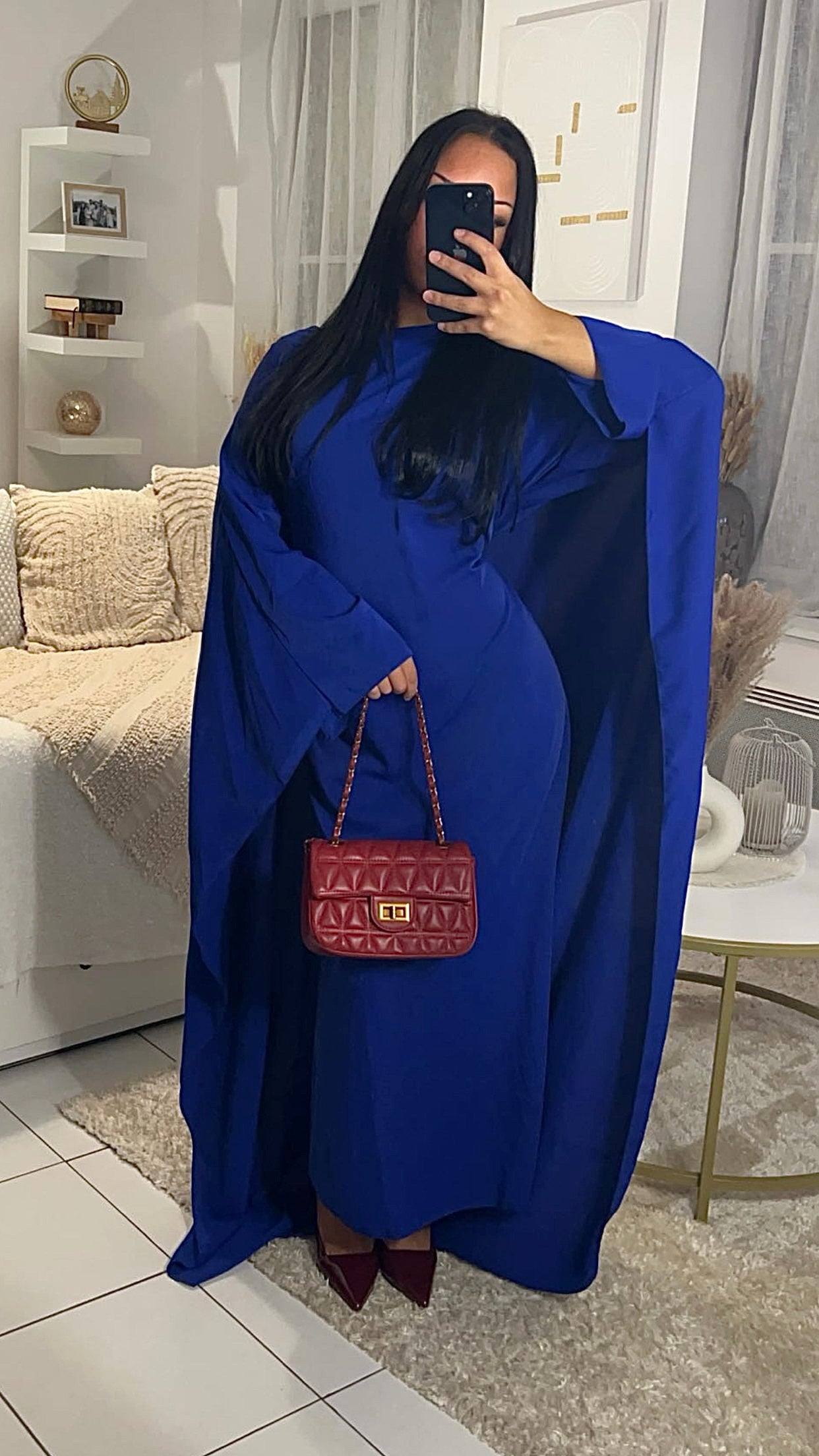 Abaya cape ARIA - Bleu royal
