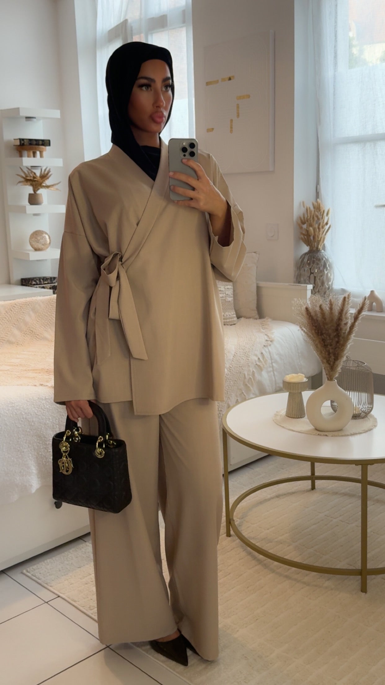 Ensemble beige